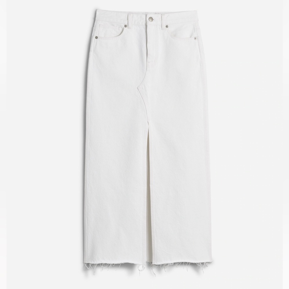 Madewell The Rilee Denim Midi Skirt